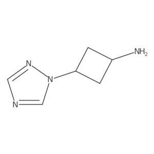3-(1H-1,2,4-triazol-1-yl)cyclobutan-1-amine Structure