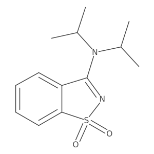 1,2-Benzisothiazol-3-amine, N,N-bis(1-methylethyl)-, 1,1-dioxide结构式