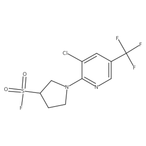 1-[3-Chloro-5-(trifluoromethyl)pyridin-2-yl]pyrrolidine-3-sulfonyl fluoride结构式