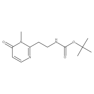 Tert-butyl N-[2-(1-methyl-6-oxopyrimidin-2-yl)ethyl]carbamate Structure