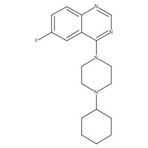 4-(4-Cyclohexylpiperazin-1-yl)-6-fluoroquinazoline Structure