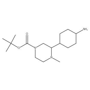 Rel-tert-butyl 3-((1s,4s)-4-aminocyclohexyl)-4-methylpiperazine-1-carboxylate Structure