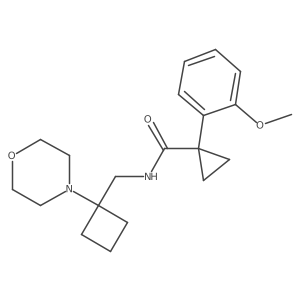 1-(2-Methoxyphenyl)-N-[(1-morpholin-4-ylcyclobutyl)methyl]cyclopropane-1-carboxamide结构式