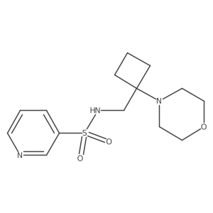 N-[(1-Morpholin-4-ylcyclobutyl)methyl]pyridine-3-sulfonamide Structure
