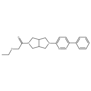 2-Ethoxy-1-[5-(6-phenylpyridazin-3-yl)-octahydropyrrolo[3,4-c]pyrrol-2-yl]ethan-1-one结构式