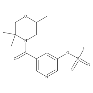 4-(5-Fluorosulfonyloxypyridine-3-carbonyl)-2,5,5-trimethylmorpholine Structure
