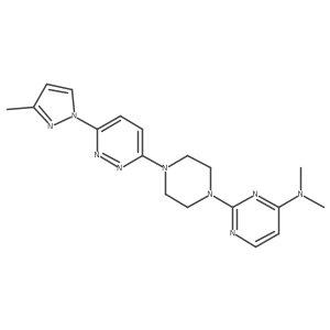 N,N-dimethyl-2-{4-[6-(3-methyl-1H-pyrazol-1-yl)pyridazin-3-yl]piperazin-1-yl}pyrimidin-4-amine Structure