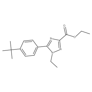 Ethyl 5-(4-(tert-butyl)phenyl)-1-ethyl-1H-1,2,4-triazole-3-carboxylate Structure