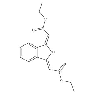 Diethyl 2,2'-((1Z,3Z)-isoindoline-1,3-diylidene)diacetate结构式