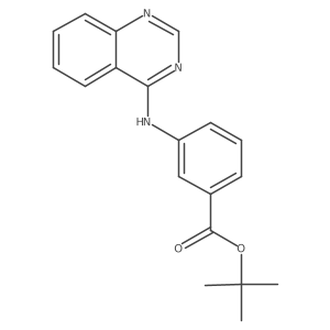 Tert-butyl 3-[(quinazolin-4-yl)amino]benzoate结构式