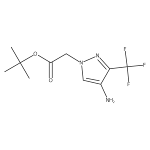tert-butyl 2-[4-amino-3-(trifluoromethyl)-1H-pyrazol-1-yl]acetate Structure