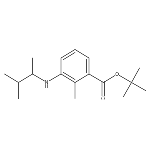 Tert-butyl 2-methyl-3-[(3-methylbutan-2-yl)amino]benzoate结构式