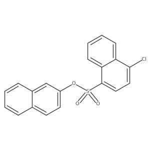 Naphthalen-2-yl 4-chloronaphthalene-1-sulfonate结构式
