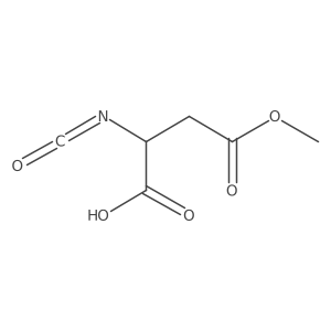 2-Isocyanato-4-methoxy-4-oxobutanoic acid结构式