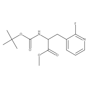 Methyl 2-{[(tert-butoxy)carbonyl]amino}-3-(2-fluoropyridin-3-yl)propanoate Structure