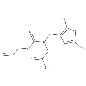 2-{[(2,5-Dichlorothiophen-3-yl)methyl][(prop-2-en-1-yloxy)carbonyl]amino}acetic acid Structure