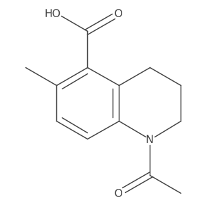 1-Acetyl-6-methyl-1,2,3,4-tetrahydroquinoline-5-carboxylic acid Structure