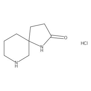 1,7-Diazaspiro[4.5]decan-2-one hydrochloride结构式
