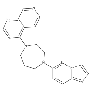 1-{Imidazo[1,2-b]pyridazin-6-yl}-4-{pyrido[3,4-d]pyrimidin-4-yl}-1,4-diazepane结构式