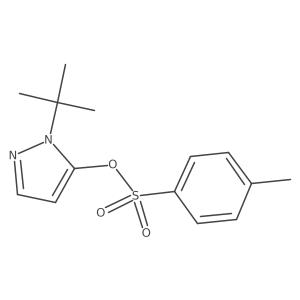 1-tert-butyl-1H-pyrazol-5-yl 4-methylbenzene-1-sulfonate结构式
