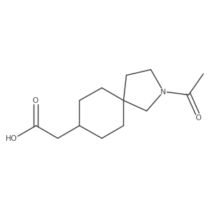 2-[(5r,8r)-2-Acetyl-2-azaspiro[4.5]decan-8-yl]acetic acid Structure