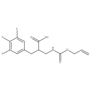 3-{[(Prop-2-en-1-yloxy)carbonyl]amino}-2-[(3,4,5-trifluorophenyl)methyl]propanoic acid Structure