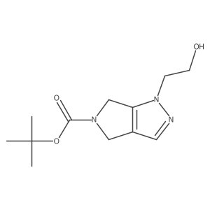 tert-butyl 1-(2-hydroxyethyl)-1H,4H,5H,6H-pyrrolo[3,4-c]pyrazole-5-carboxylate Structure
