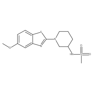 N-[1-(5-methoxy-1,3-benzothiazol-2-yl)piperidin-3-yl]methanesulfonamide Structure