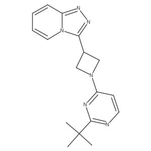 2-Tert-butyl-4-(3-{[1,2,4]triazolo[4,3-a]pyridin-3-yl}azetidin-1-yl)pyrimidine Structure