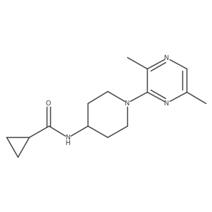 N-[1-(3,6-dimethylpyrazin-2-yl)piperidin-4-yl]cyclopropanecarboxamide Structure