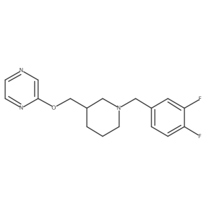 2-({1-[(3,4-Difluorophenyl)methyl]piperidin-3-yl}methoxy)pyrazine结构式