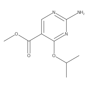 Methyl 2-amino-4-isopropoxypyrimidine-5-carboxylate结构式