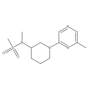 N-methyl-N-[1-(6-methylpyrazin-2-yl)piperidin-3-yl]methanesulfonamide结构式