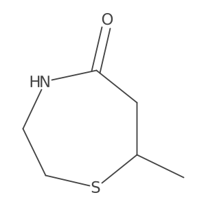 7-Methyl-1,4-thiazepan-5-one结构式