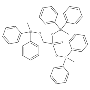 Phosphonic acid, [(methyldiphenylsiloxy)methyl]-, bis(methyldiphenylsilyl) ester结构式