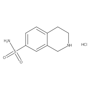 1,2,3,4-Tetrahydroisoquinoline-7-sulfonamide hydrochloride结构式