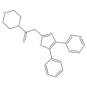 2-(4,5-Diphenyl-1,3-oxazol-2-yl)-1-morpholin-4-ylethanone结构式