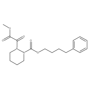 Methyl tetrahydro-I+/--oxo-2-[(4-phenylbutoxy)carbonyl]-1-pyridazineacetate结构式