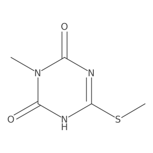3-Methyl-6-(methylthio)-1,3,5-triazine-2,4(1H,3H)-dione结构式