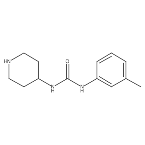 3-(3-Methylphenyl)-1-(piperidin-4-yl)urea Structure