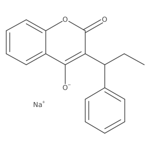 sodium 2-oxo-3-(1-phenylpropyl)-2H-chromen-4-olate Structure