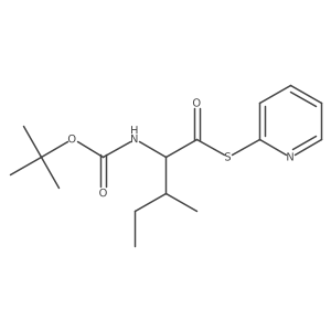 S-2-Pyridinyl 2-[[(1,1-dimethylethoxy)carbonyl]amino]-3-methylpentanethioate结构式