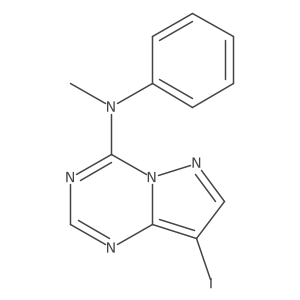 8-iodo-N-methyl-N-phenylpyrazolo[1,5-a][1,3,5]triazin-4-amine Structure