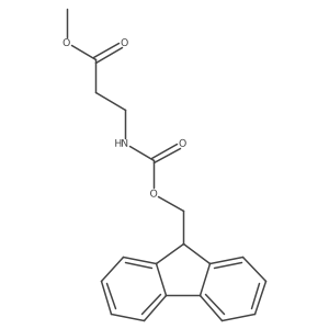 Methyl 3-([(9h-fluoren-9-ylmethoxy)carbonyl]amino)propanoate结构式