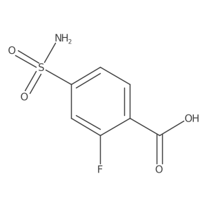 2-Fluoro-4-sulfamoylbenzoic acid结构式