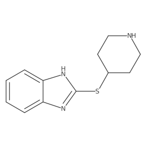 2-(Piperidin-4-ylsulfanyl)-1H-1,3-benzodiazole Structure