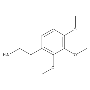 Benzeneethanamine, 2,3-dimethoxy-4-(methylthio)- Structure