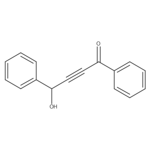 4-Hydroxy-1,4-diphenylbut-2-yn-1-one结构式