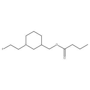 [(3R)-1-(2-Fluoroethyl)piperidin-3-yl]methyl butanoate Structure