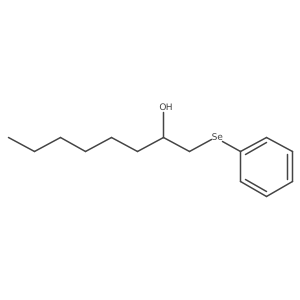 (2S)-1-(Phenylselanyl)octan-2-OL结构式